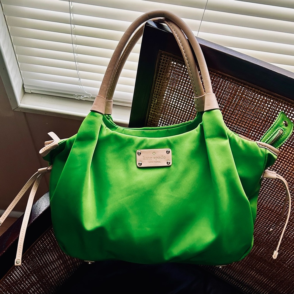 Kate Spade Green Tote - Looks New! Incredible Piece With No Signs Of Wear!